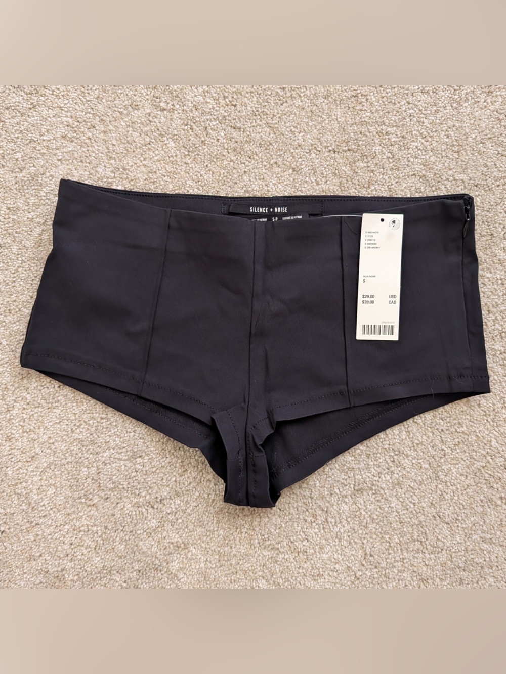 silence + noise Black Bike Shorts